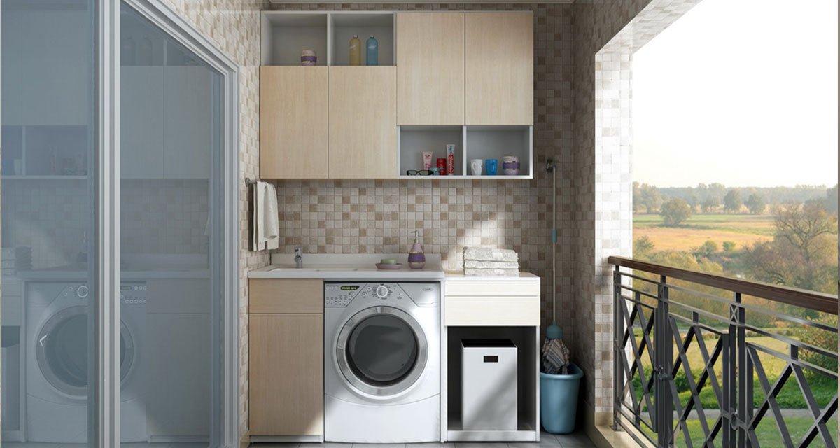 Custom Laundry Area Cabinets: Optimizing Space and Concealing Clutter - Picket&Rail Furniture, Art & Baby Family Store