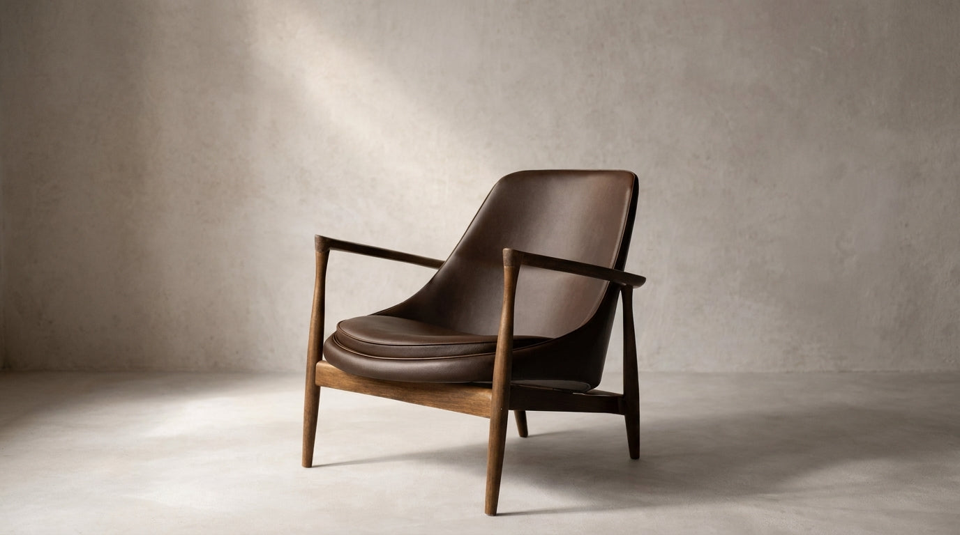Solid Wood Lounge Chair and Sofas - Mid Century-Scandinavian Minimalist