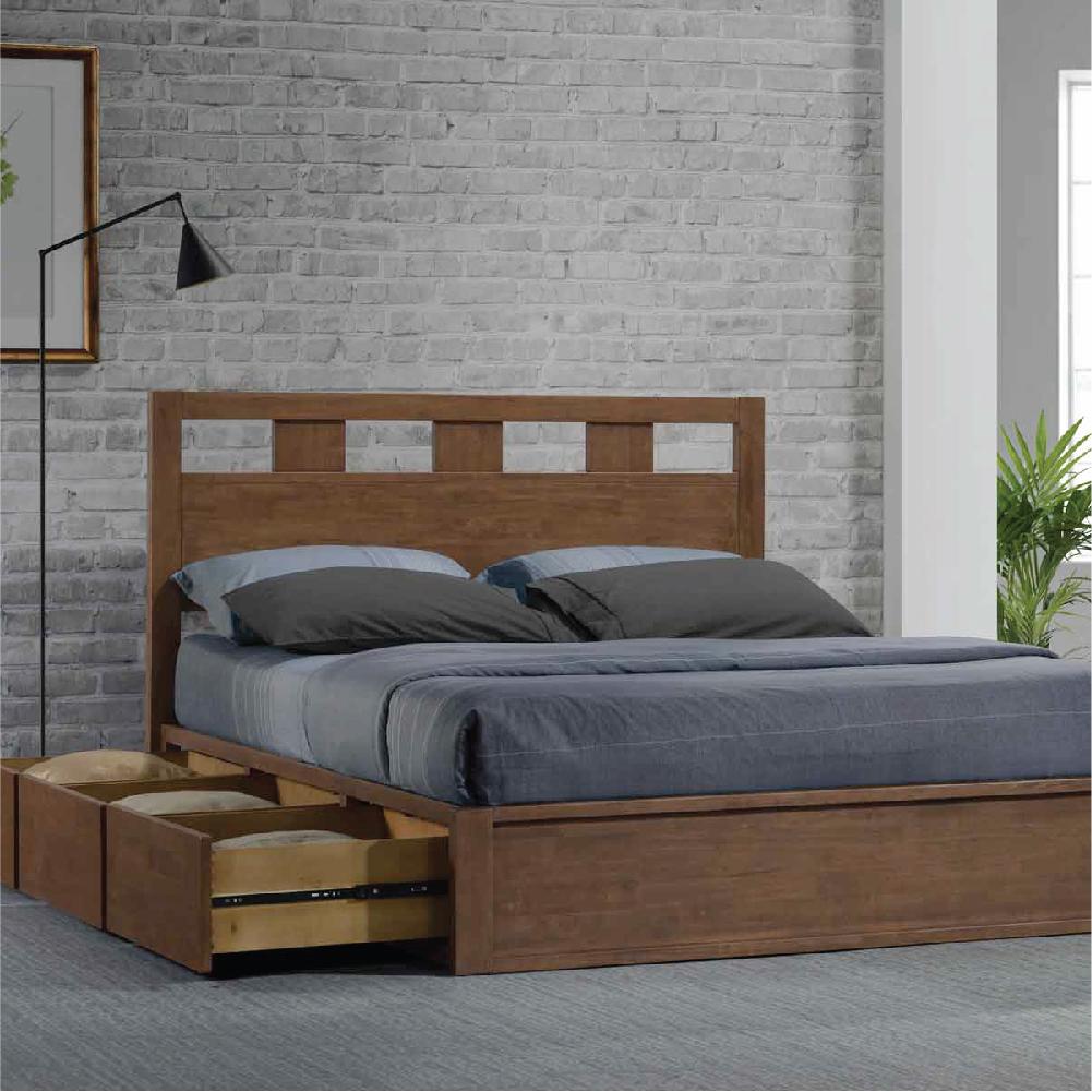Solid Wood & Leather Queen & King Beds - Picket&Rail Furniture, Art & Baby Megastore