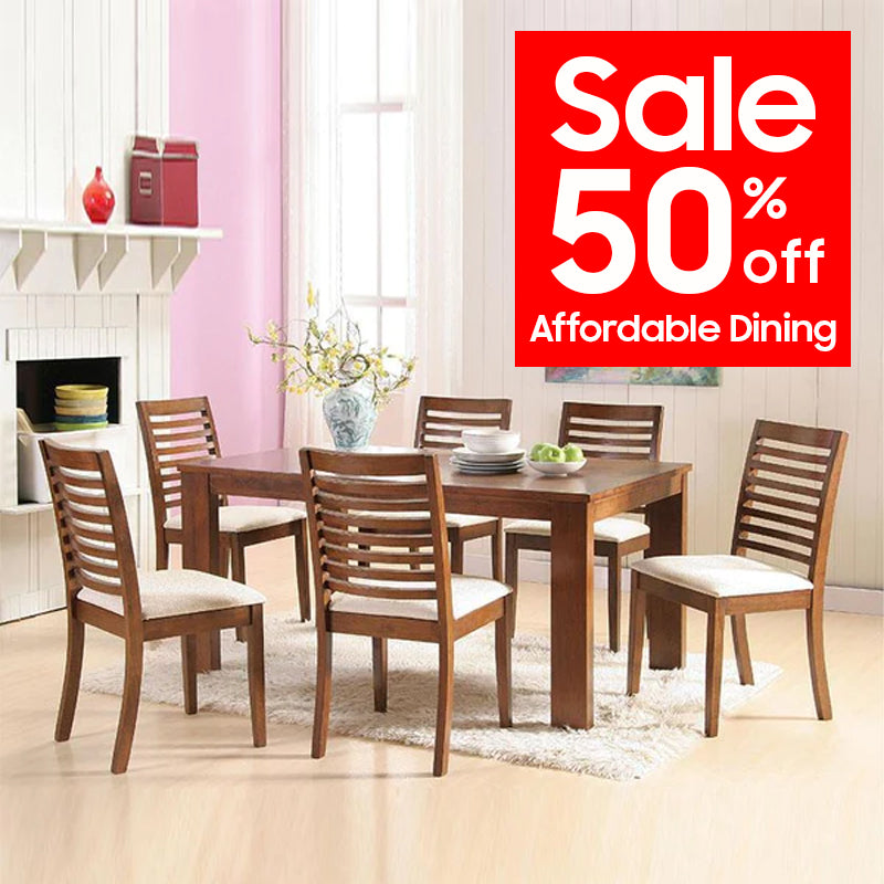 Affordable Dining Table Sets To Buy For Singapore - Solid Wood