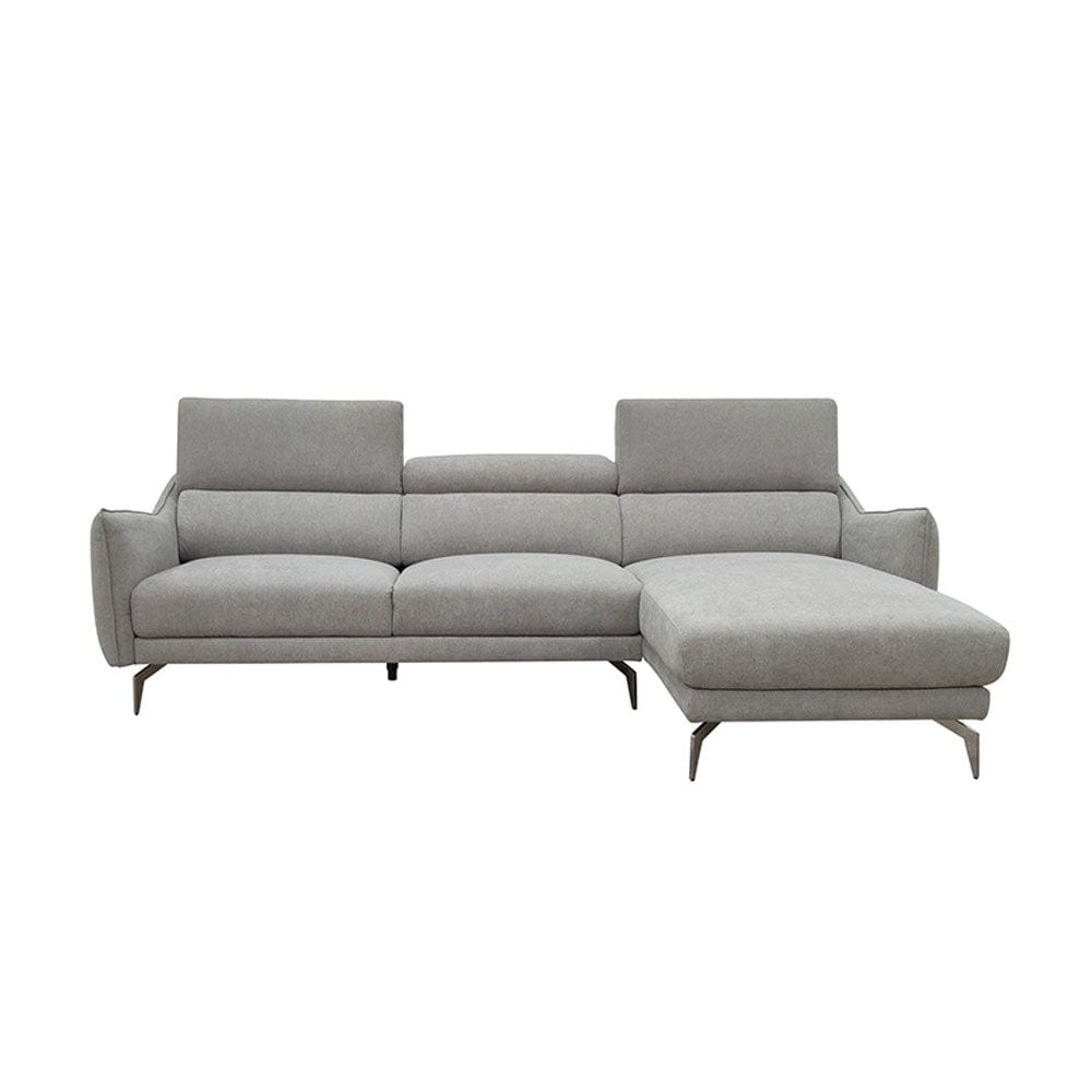 #1    Americana 2.49m L-Shaped Fabric Sofa #MB0618 (I) picket and rail