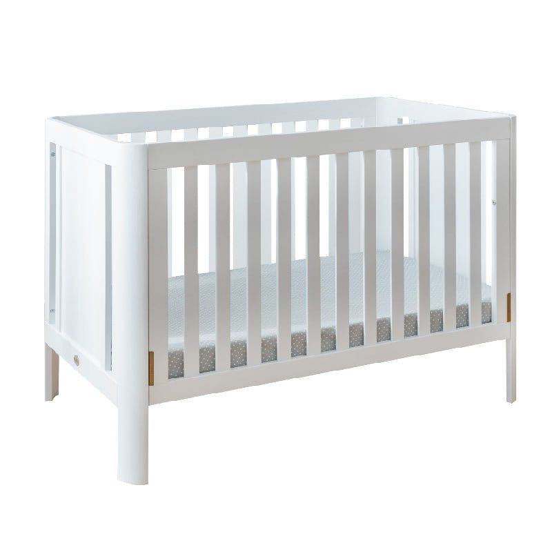 #1 Picket&Rail 4-in-1 Joyce Solid Wood Convertible Baby Cot (130x70cm) Col: White picket and rail
