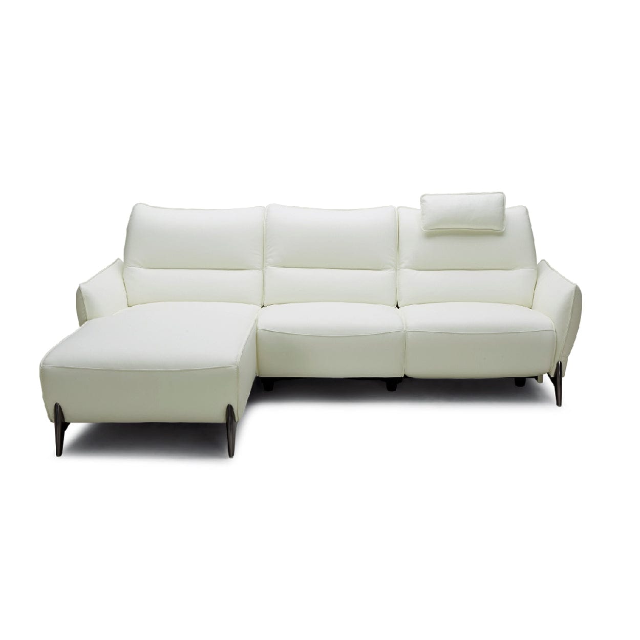 2668 Leather Sofa 3-Seater, Chaise Lounge (M Series) picket and rail