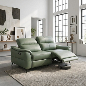 Americana RN0991 Custom Modular Wall Hugging Zero Gravity Electric Recliner Sofa | Full Leather - Top Grain