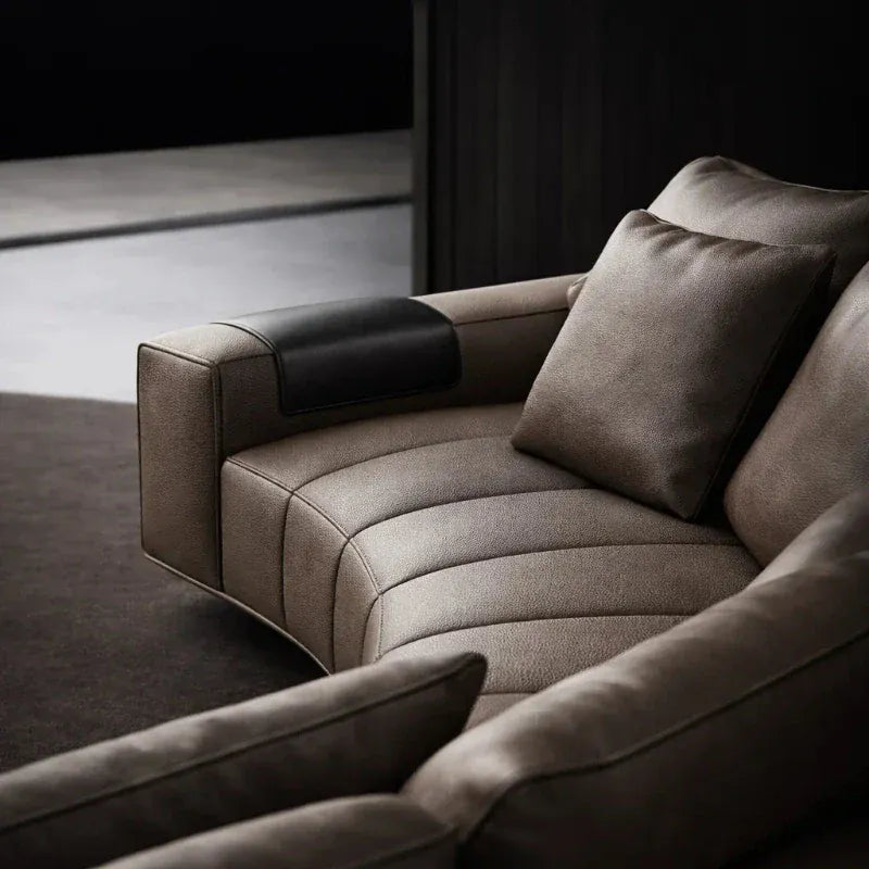 Custom sofa leather craftsmanship