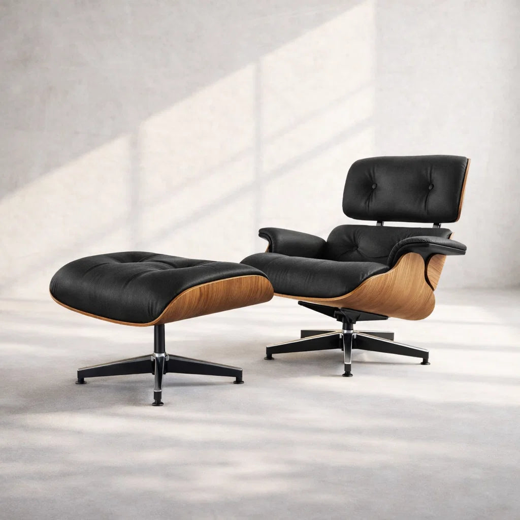 Elcid CH5002A Custom Lounge Chair | Mid Century Minimalist | American Solid Hardwood