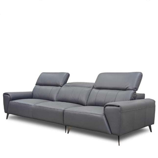 Americana 3-Seater Fabric Sofa with Adjustable Headrests #MB0636 picket and rail