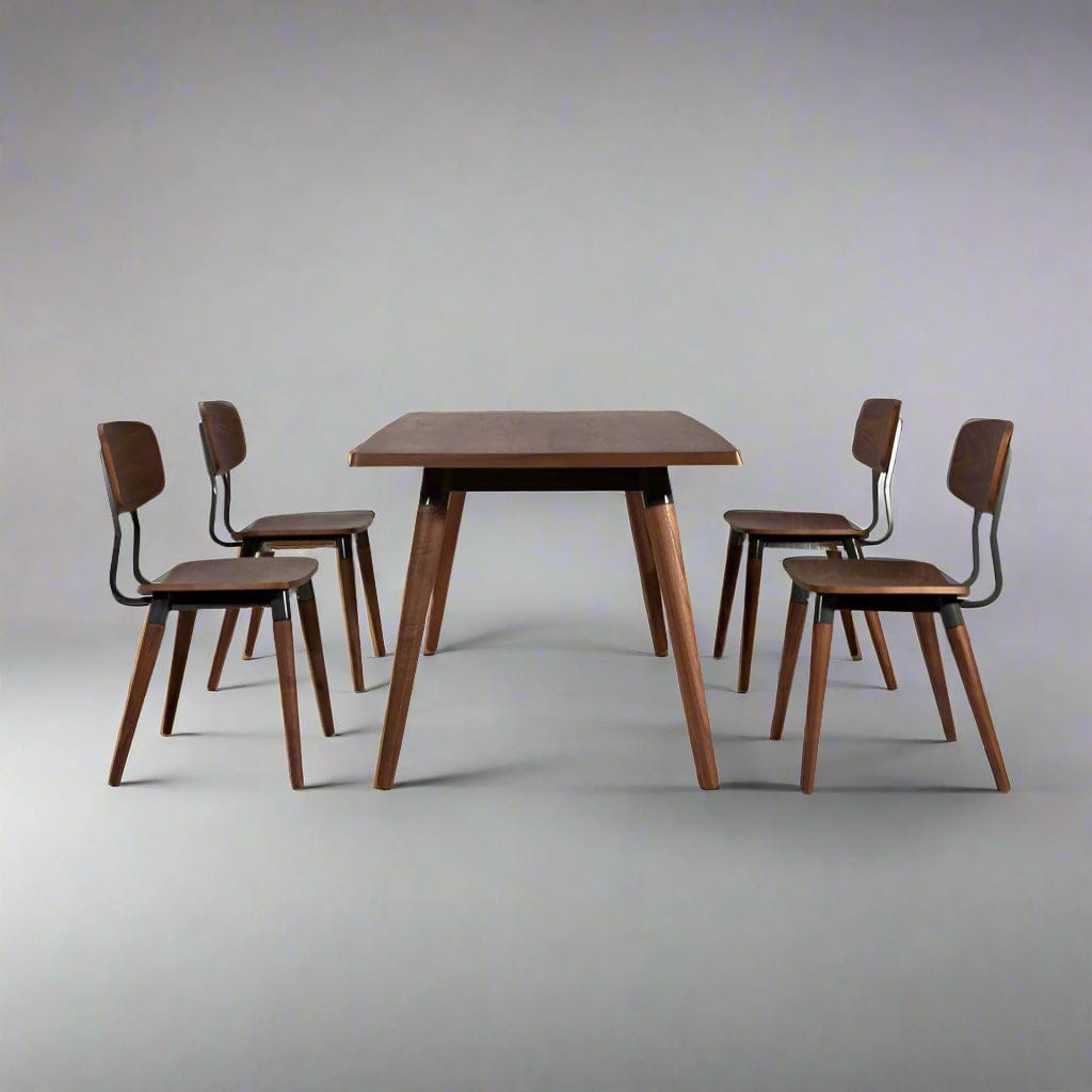 Dix® Solid Wood Dining Set - Copine (SD9191) 1.6m Custom Solid Wood American Oak Dining Scandinavian Minimalist picket and rail