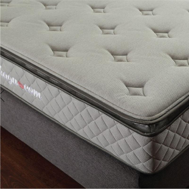 Inkagu 真珠 ShinJu Air I (2M) Activated Carbon-Infused Anti-Microbial Mattress ( King 2M ) - Charcoal Fabric Air-Gel Memory Foam Latex Individual Pocketed Spring picket and rail