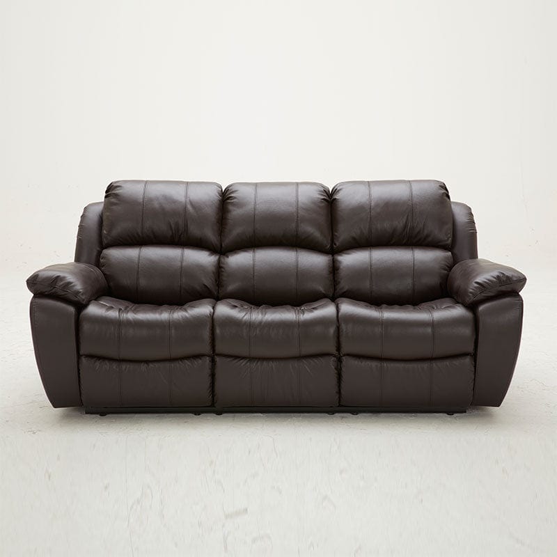 KUKA #1238 Leather Recliner Sofa (M Series) (I) picket and rail