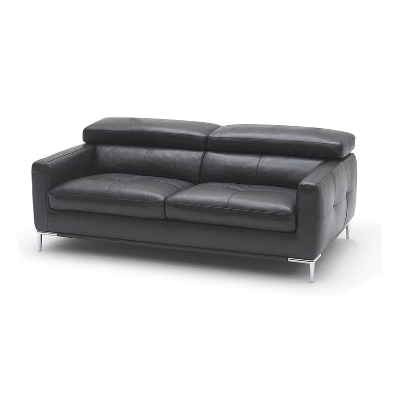 KUKA #1281 Full Leather Top Grain 1-Seater Leather Sofa (M Series) (I) picket and rail