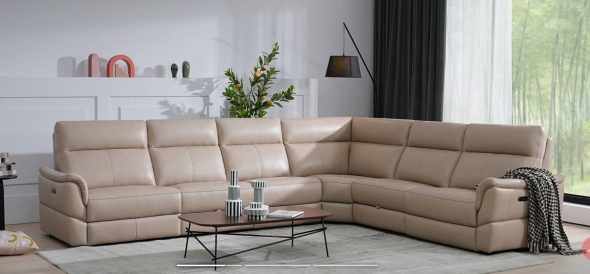 KUKA KM.5170 Top Grain Leather Electrical Recliner Sofa (2/3/L-Seater) (M-SP Series-1) (I) picket and rail