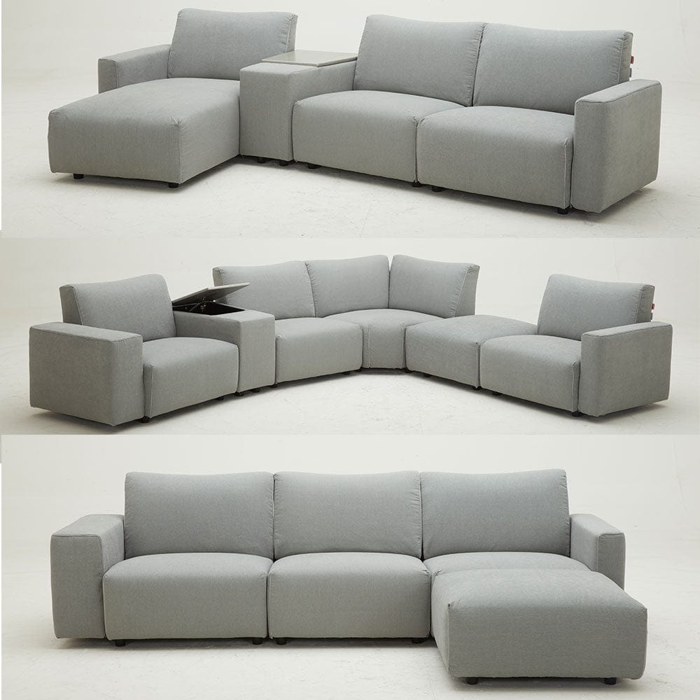 Modular Leather and Fabric Sofas by Picket&Rail