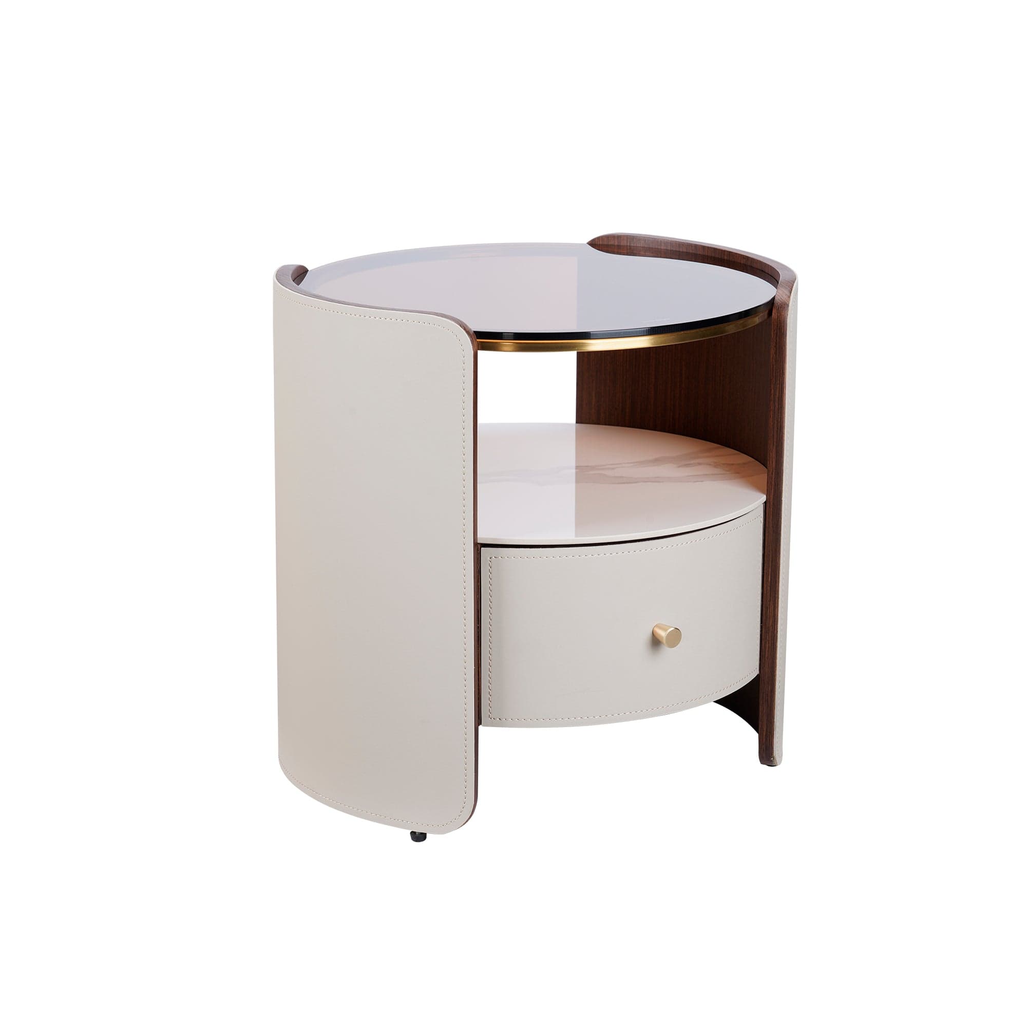 Nocturne Bedside Table/Nightstand with Drawer - ST060 picket and rail