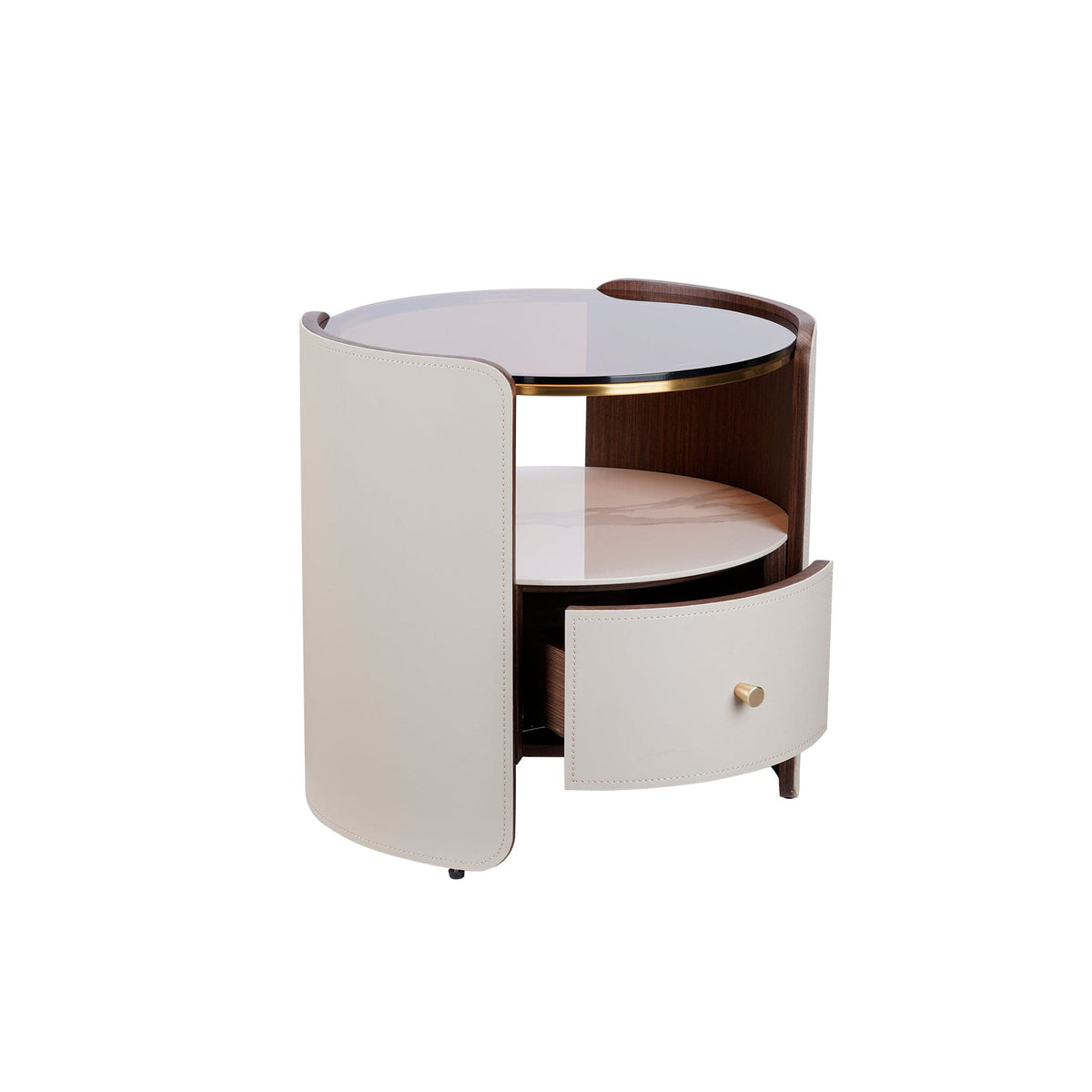 Nocturne Bedside Table/Nightstand with Drawer - ST060 picket and rail