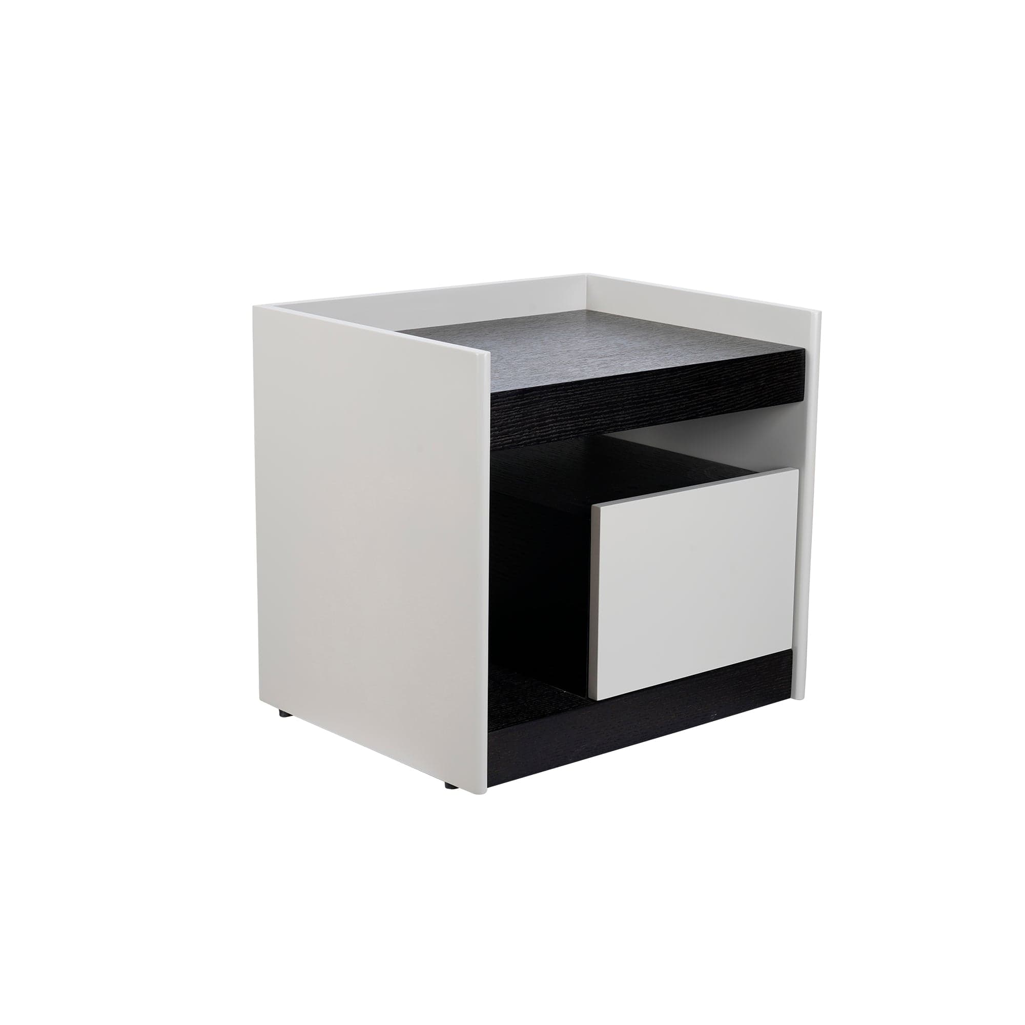 Nocturne Bedside Table/Nightstand with Drawers - ST022R picket and rail