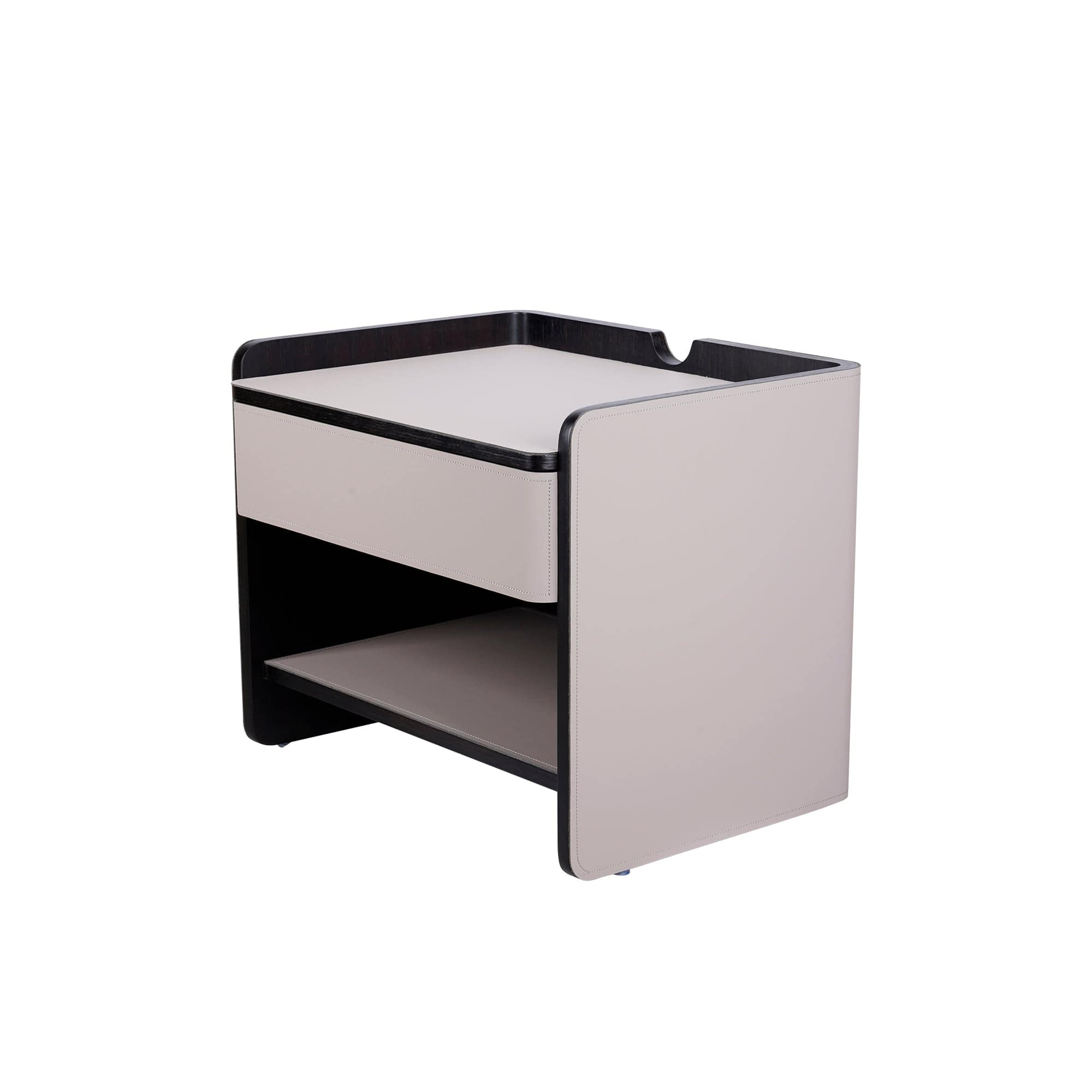 Nocturne Bedside Table/Nightstand with Drawers - ST041 picket and rail