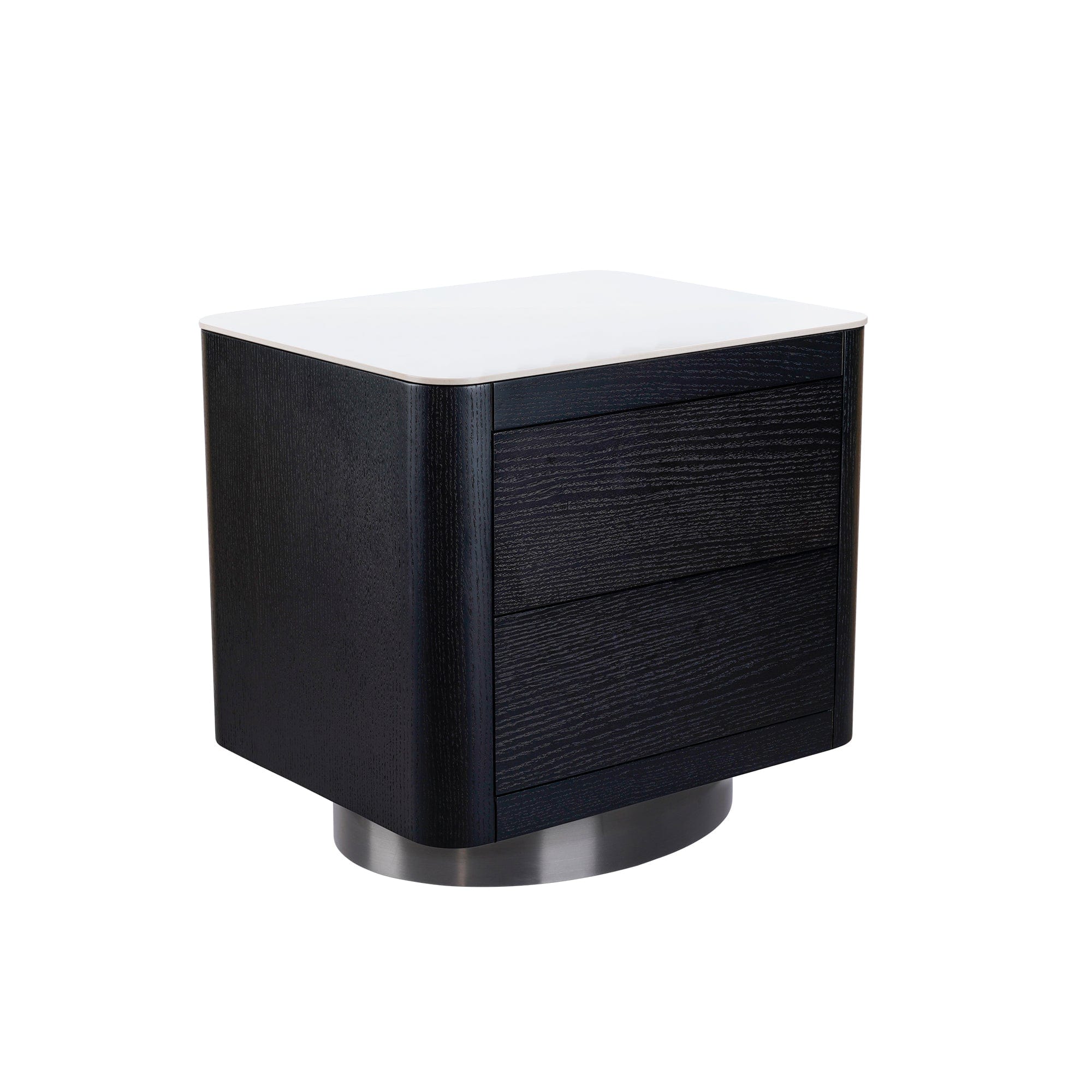 Nocturne Bedside Table/Nightstand with Drawers - ST143 picket and rail