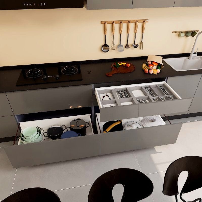 SCHMIDT SmartFit System Kitchen Cabinet - Waltz Series picket and rail