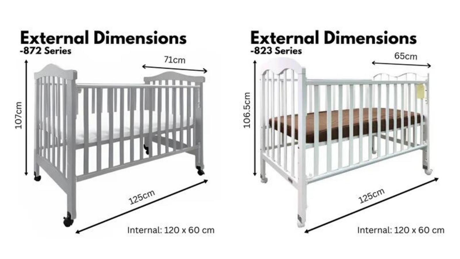 Infant bed size online