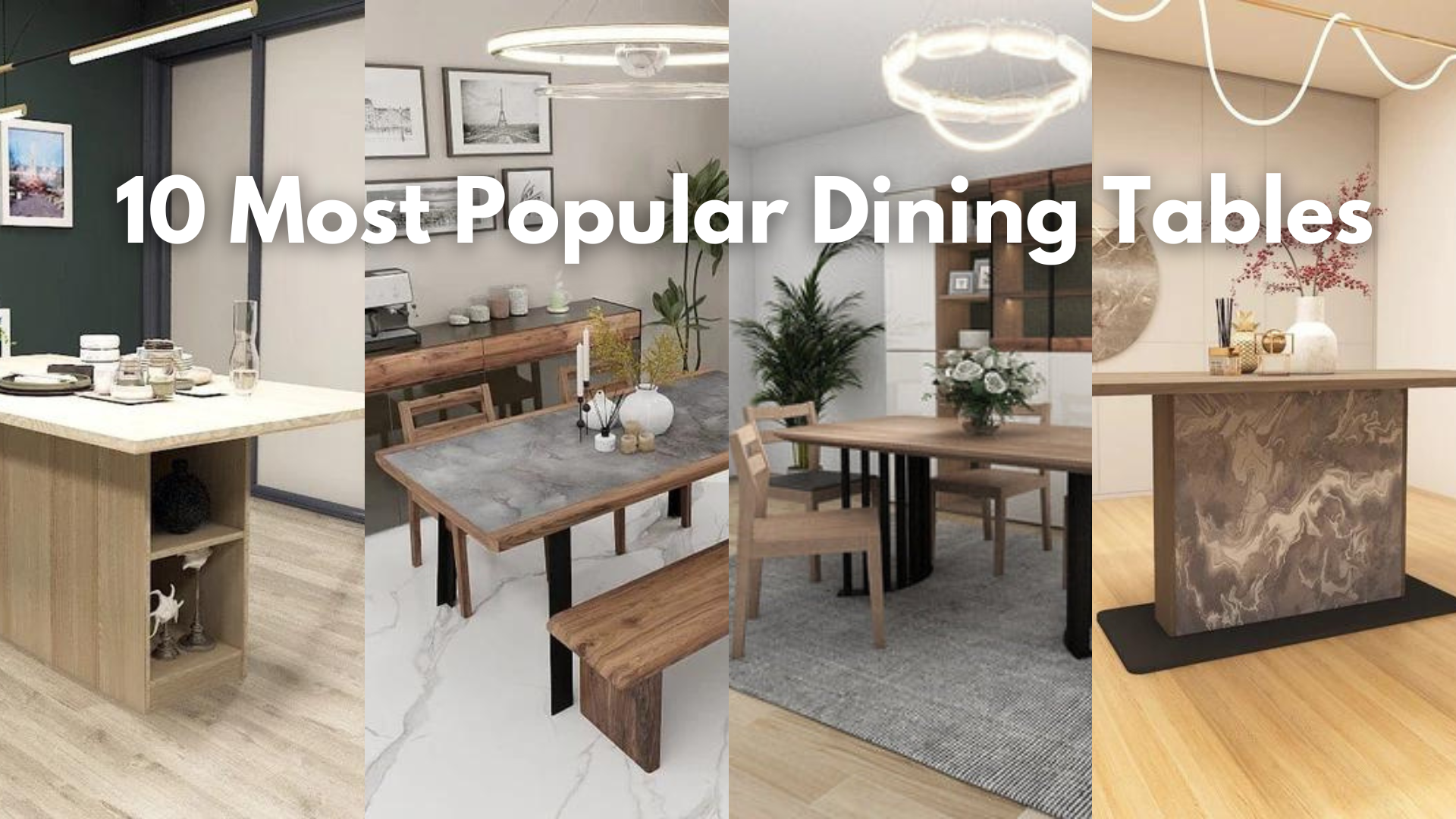 Common Dining Table Types What Are The 10 Most Popular Types of Dining Tables? - Picket&Rail ...