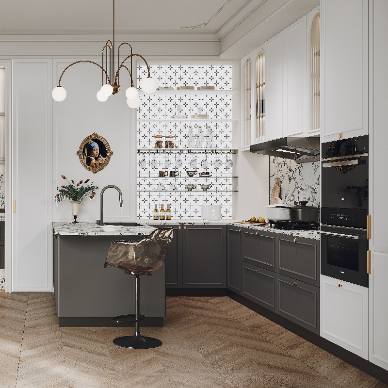 Theme-Based Kitchen Cabinet - French Shaker