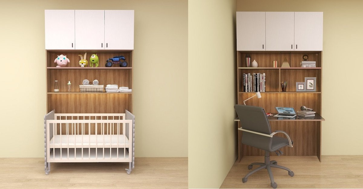 Baby Cot Convertible Companion Cabinet - BC4 - Picket&Rail Furniture, Art & Baby Family Store