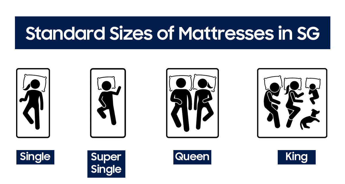 What are the standard sizes of mattresses in Singapore?