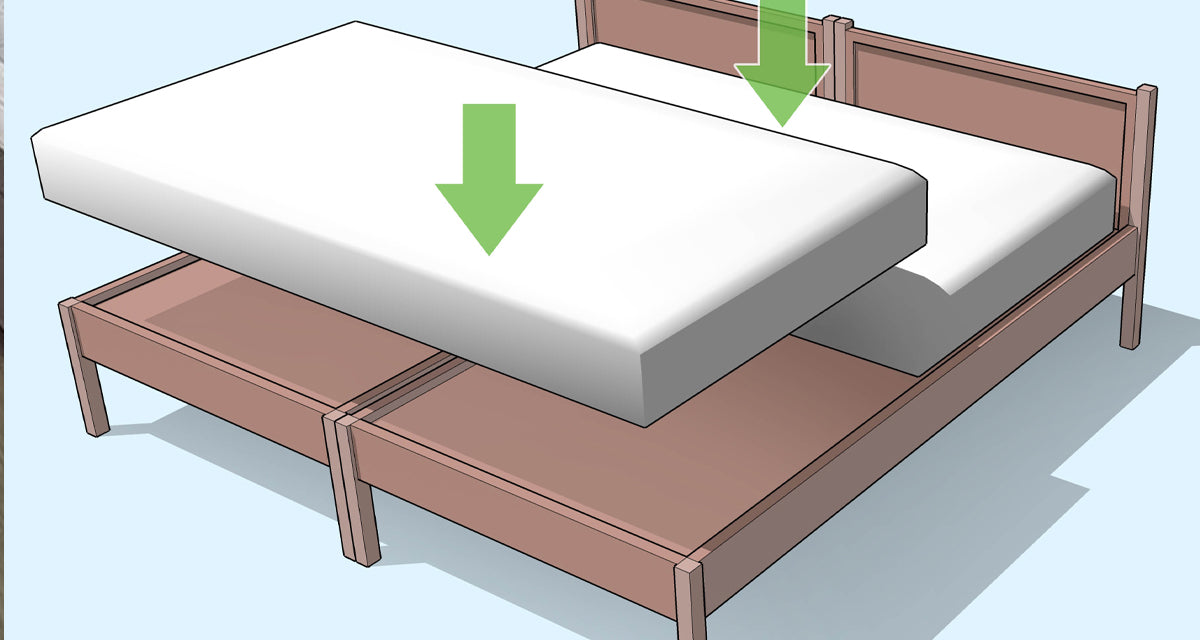 Is it better to buy 2 single beds or one single mattress for a king size bed frame?
