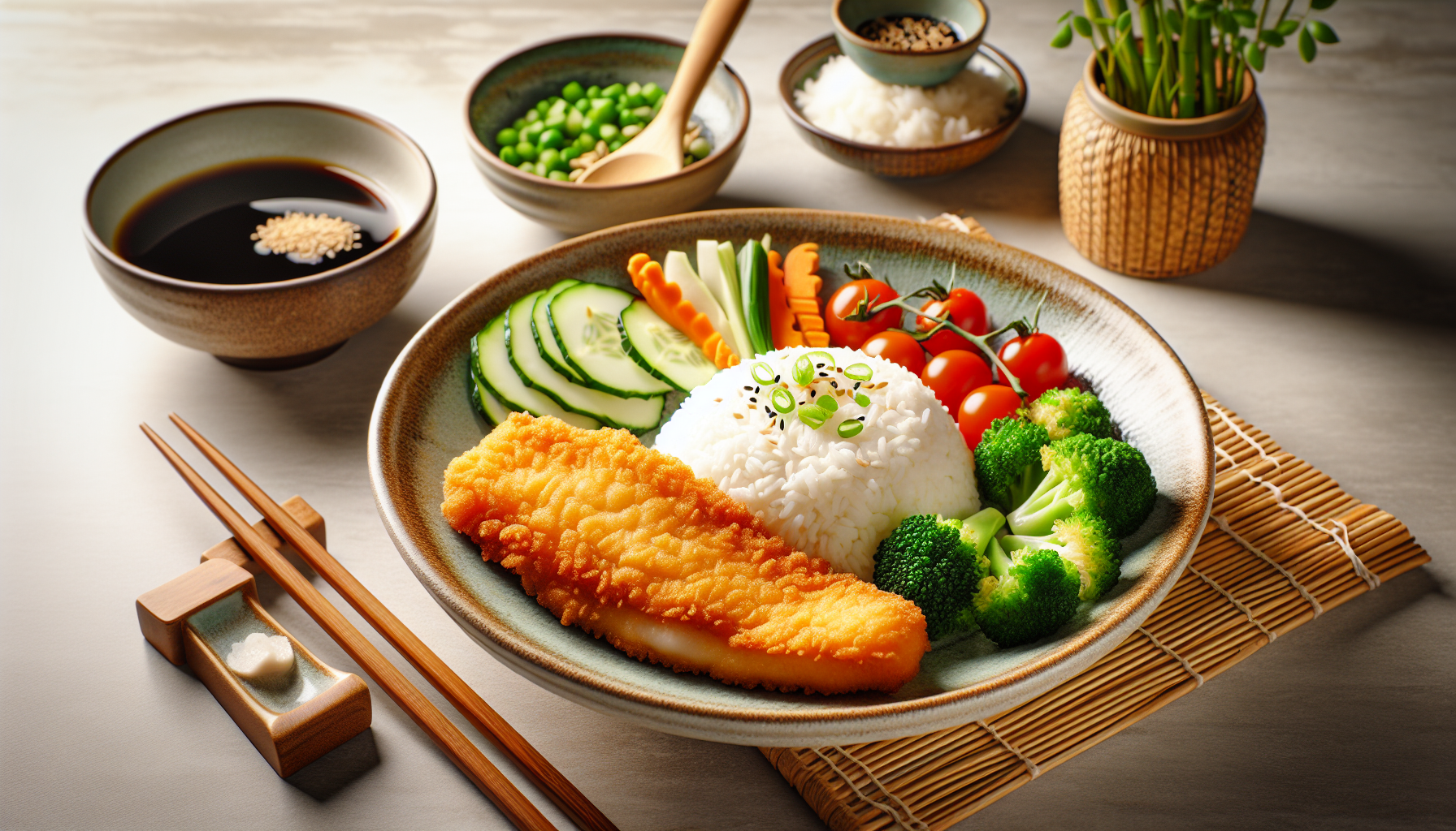 Traditional Asian Family Meals: Fried Fish and Rice Insight