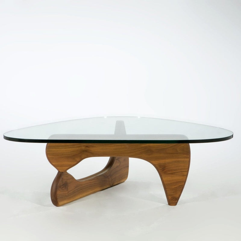Isamu Noguchi Coffee table with Solid Wood American Walnut Base 