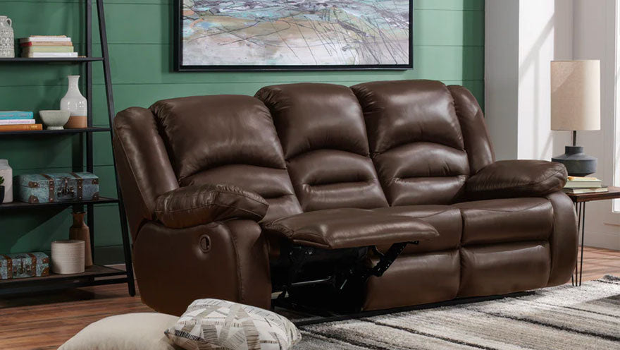 Aniline leather clearance recliner