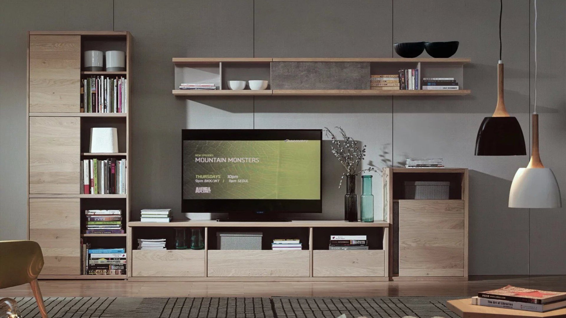 TV Feature Wall vs TV Wall Units with Storage Cabinets & Shelves - Picket&Rail Custom Furniture ...