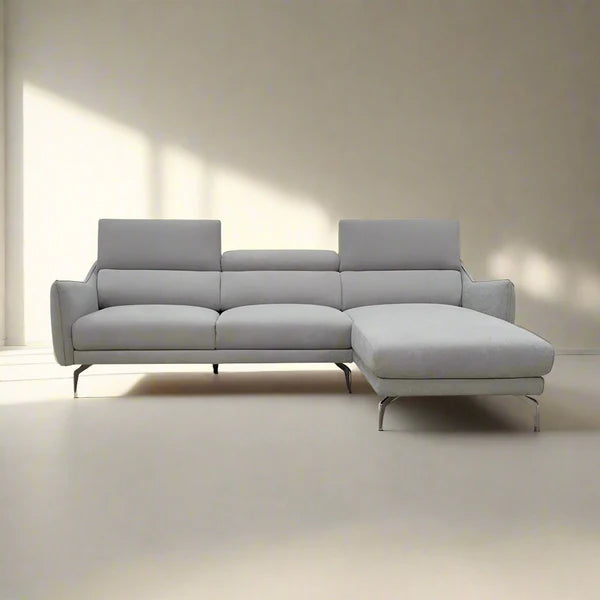 Affordable Sofas Singapore - Wood / Leather / Fabric / 3 Seater