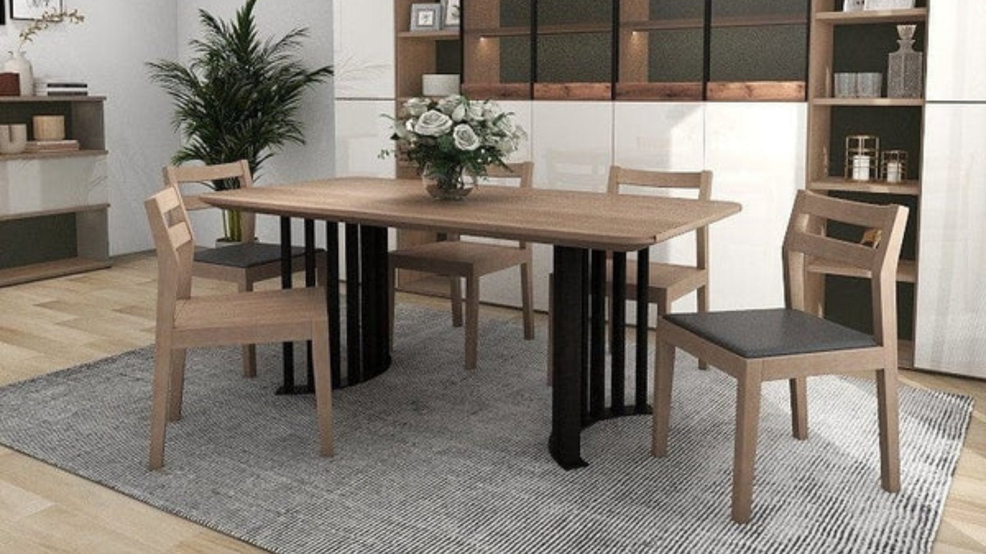 Dining Table & Set - Solid Wood / Custom Carpentry / Storage - Picket ...