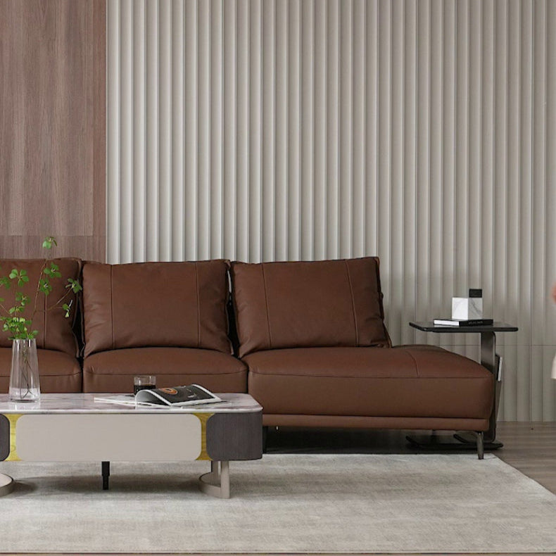 KUKA #1198 3/4-Seater Minimalist Design Top Grain Leather Daybed Sofa (Factory Direct)