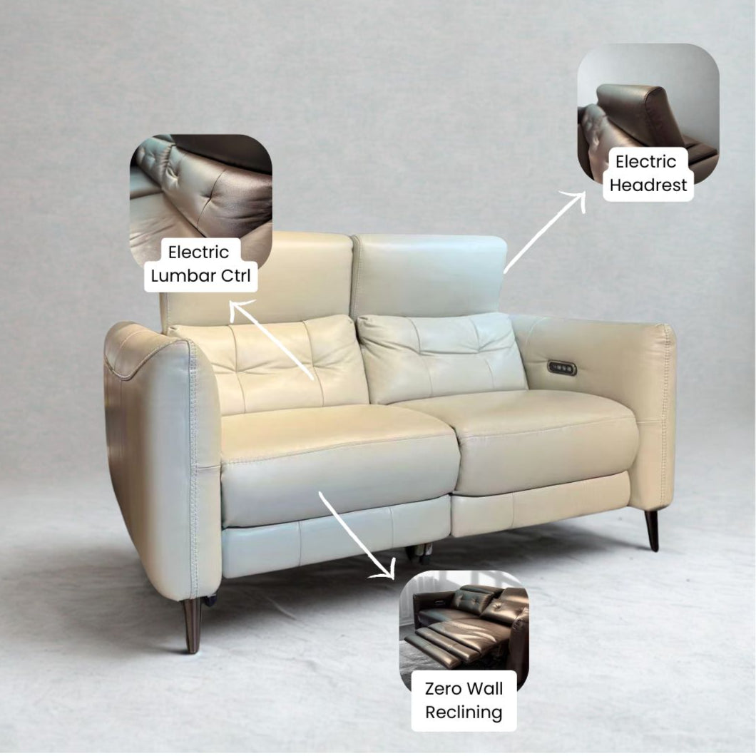 #1 Americana 3-Seater/L-Shape (RN0941) 2.02m Zero Wall Fabric Wall Hugging Electric Recliner (I) picket and rail