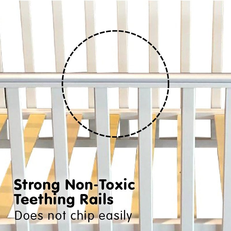 Cheapest Baby Cot Solid Hard Wood With DropSide Gate 6in1 Picket