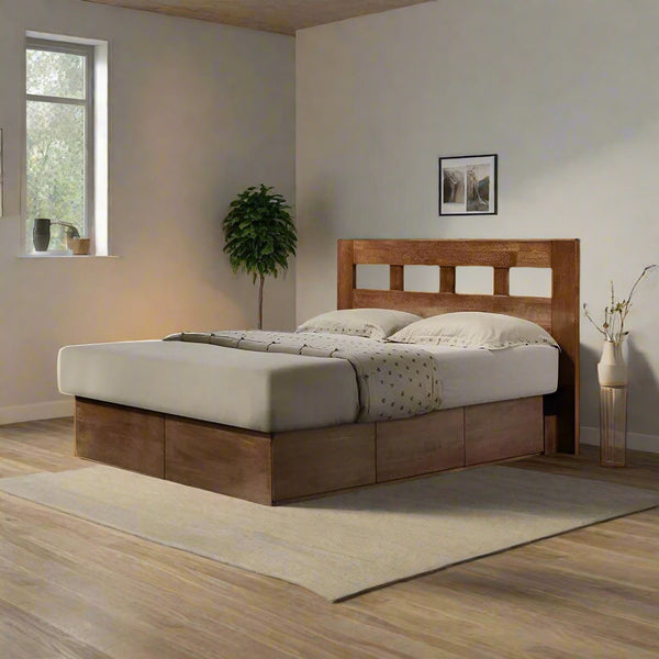 Wood Bed Frames Singapore Queen / King / Leather Headboards Picket