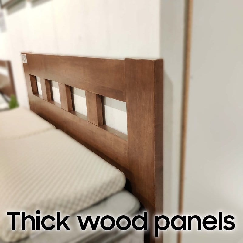 #1 Ashton 6-Drawer Solid Wood Queen Platform Storage Bed picket and rail