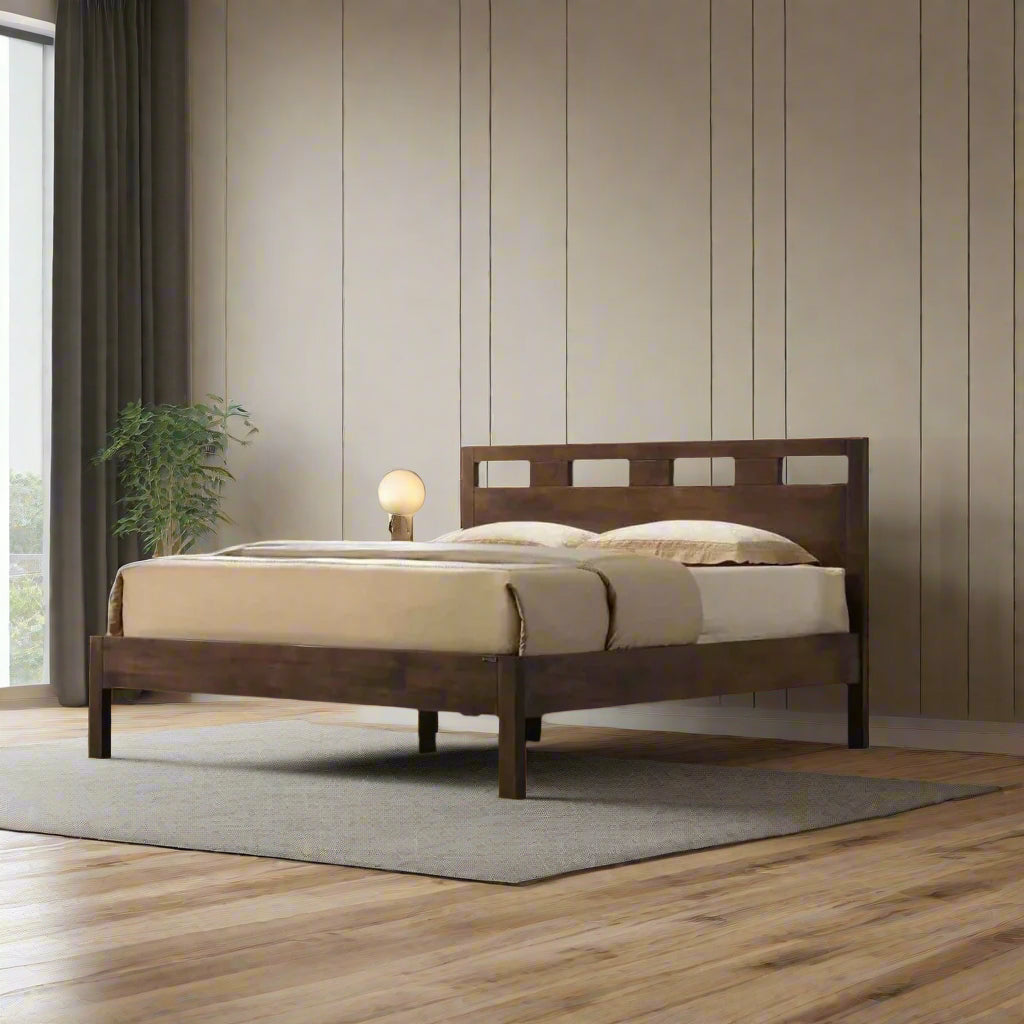 Image 60: #1 Ashton Solid Wood King Bed picket and rail