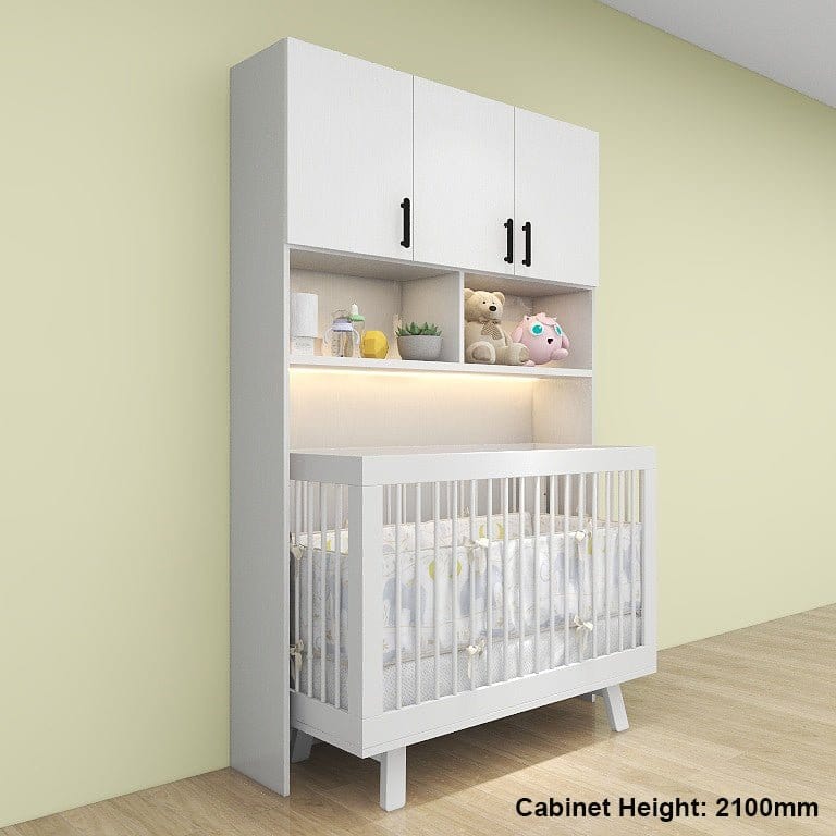 ##1 Baby Cot Convertible Companion Cabinet (BC4) picket and rail