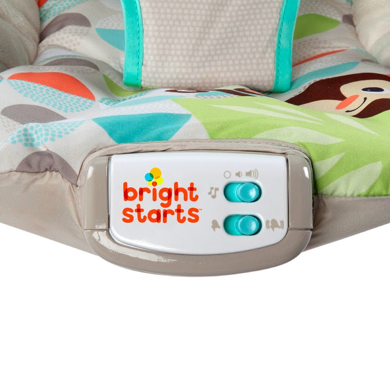 #1 Bright Starts Happy Safari Baby Bouncer BS11508 picket and rail