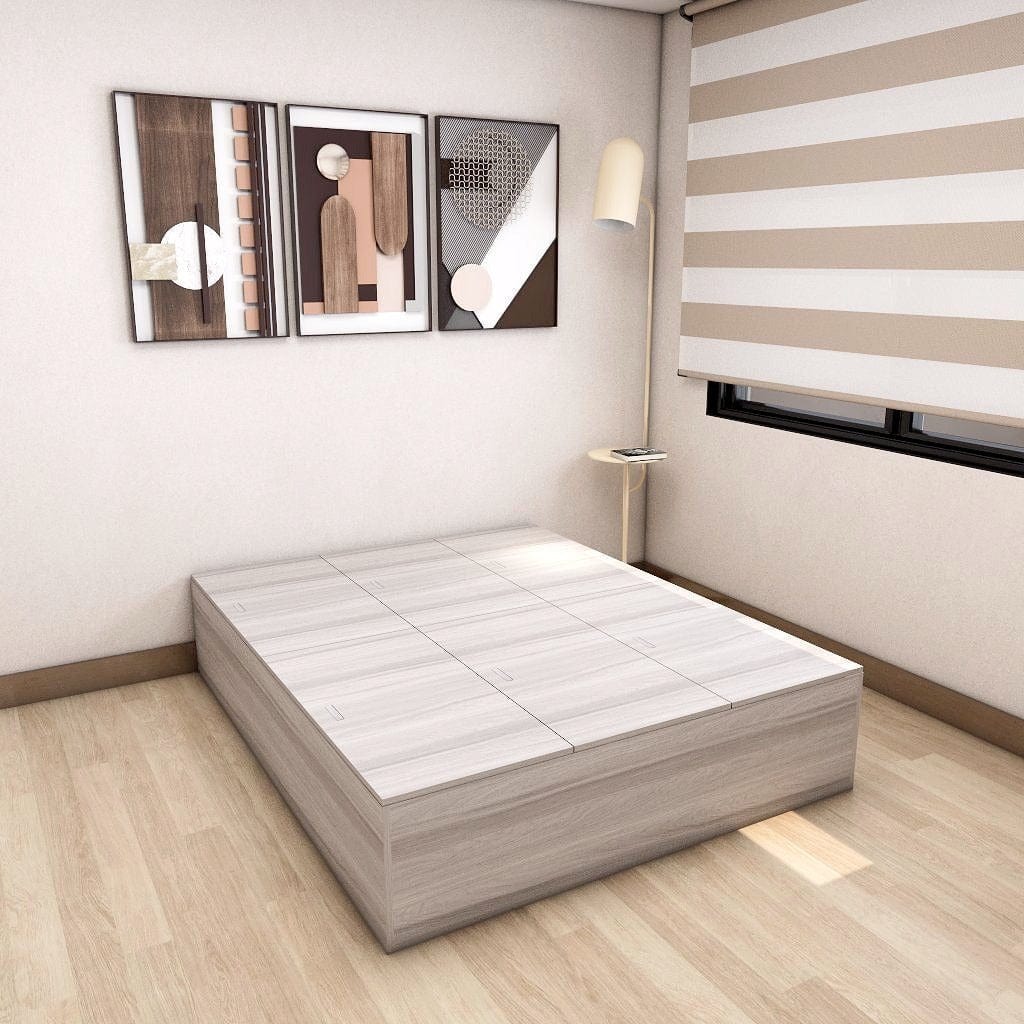 Tatami Queen Storage Bed 6Top Swing Doors Assorted Colors (TQ8