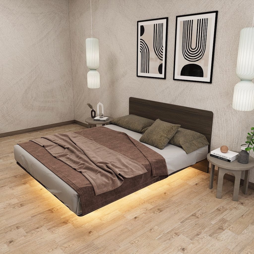 Floating Low Platform Bed Frame - Queen / King - New - P&R Custom ...