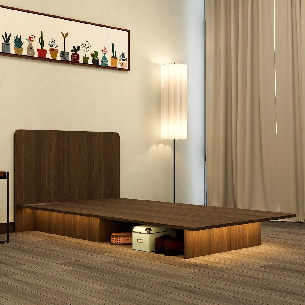 Floating Low Platform Bed Frame - Queen / King - New - P&R Custom ...
