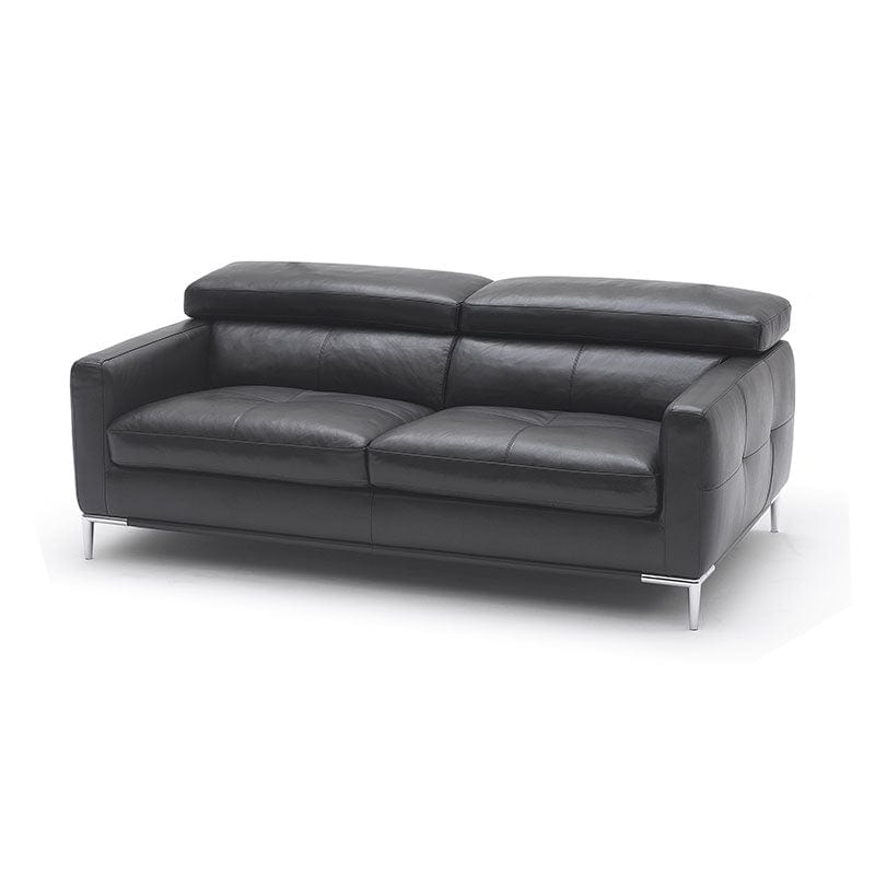 #1 KUKA #1281 Full Leather Top Grain 2-Seater Leather Sofa (M Series) (I) picket and rail