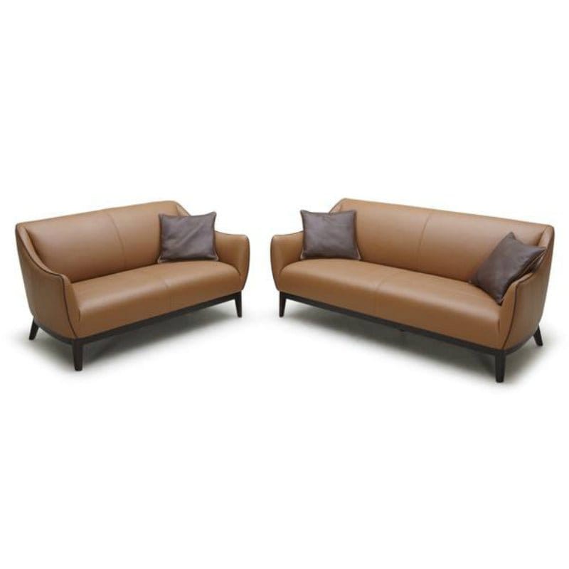 #1 KUKA #2556 Top Grain Leather 3-Seater Sofa (Colour: NL5121/NL5105) picket and rail