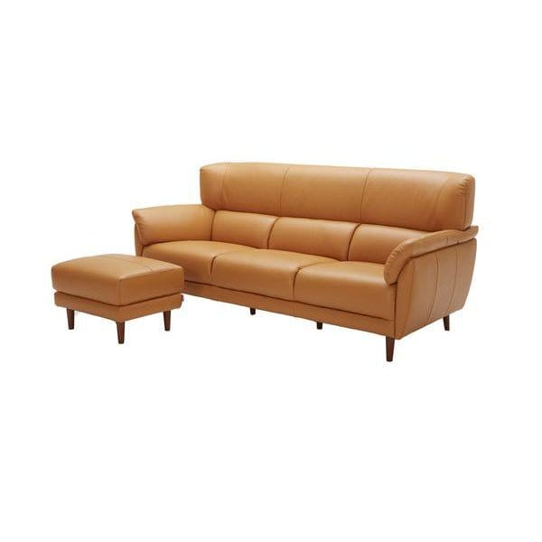 #1  KUKA #5371 Top Grain 1-Seater Highback Leather Sofa (Color: M5658) picket and rail