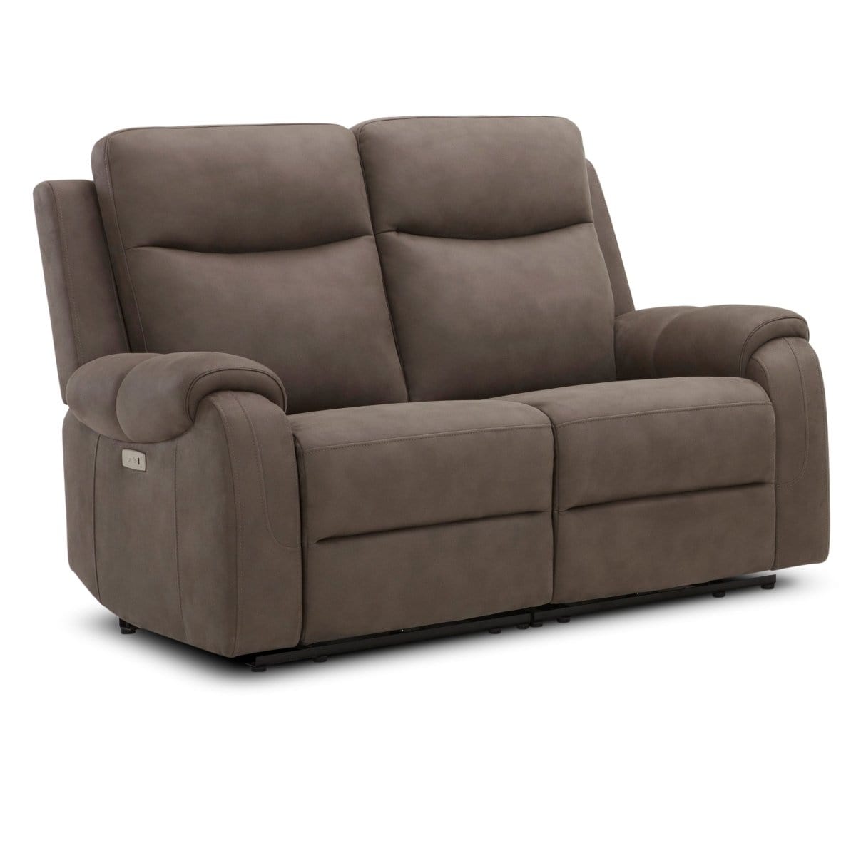 #1   KUKA #KM.5118 Electrical Tessuto-Leather Recliner Sofa 1S/3S (Fabric C-771) picket and rail
